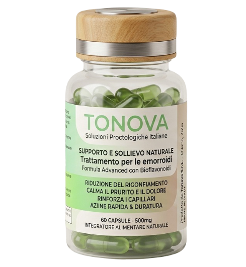 Tonova - Integratore alimentare in capsule per il benessere intestinale
